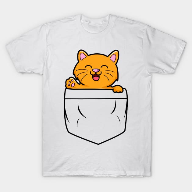 Cute Cat One T-Shirt by Design Anbay